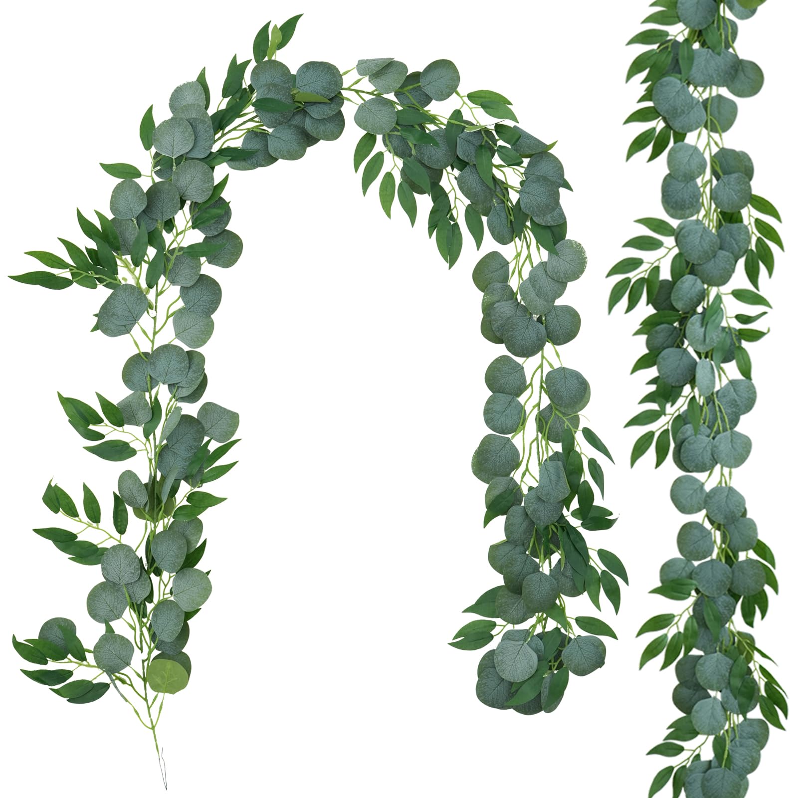 Amazon.com: Greentime 2 Pack Greenery Garland Each 6.5 FT
